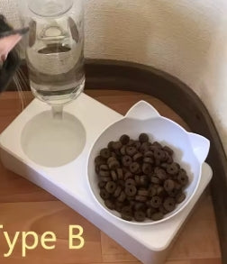 Double Filles Antidérapant avec Support pour Chat et Chien